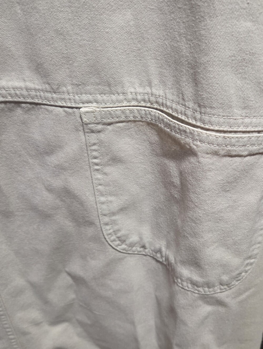 Vintage Erika 80s Tradwife Cottagecore Jumper Khaki Tan Cotton Dress Size 2XL - Picture 3 of 4